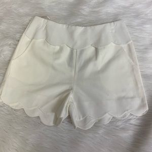 Scalloped shorts